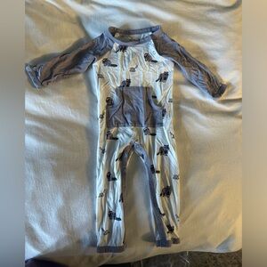 Kyte baby raccoon pocket romper